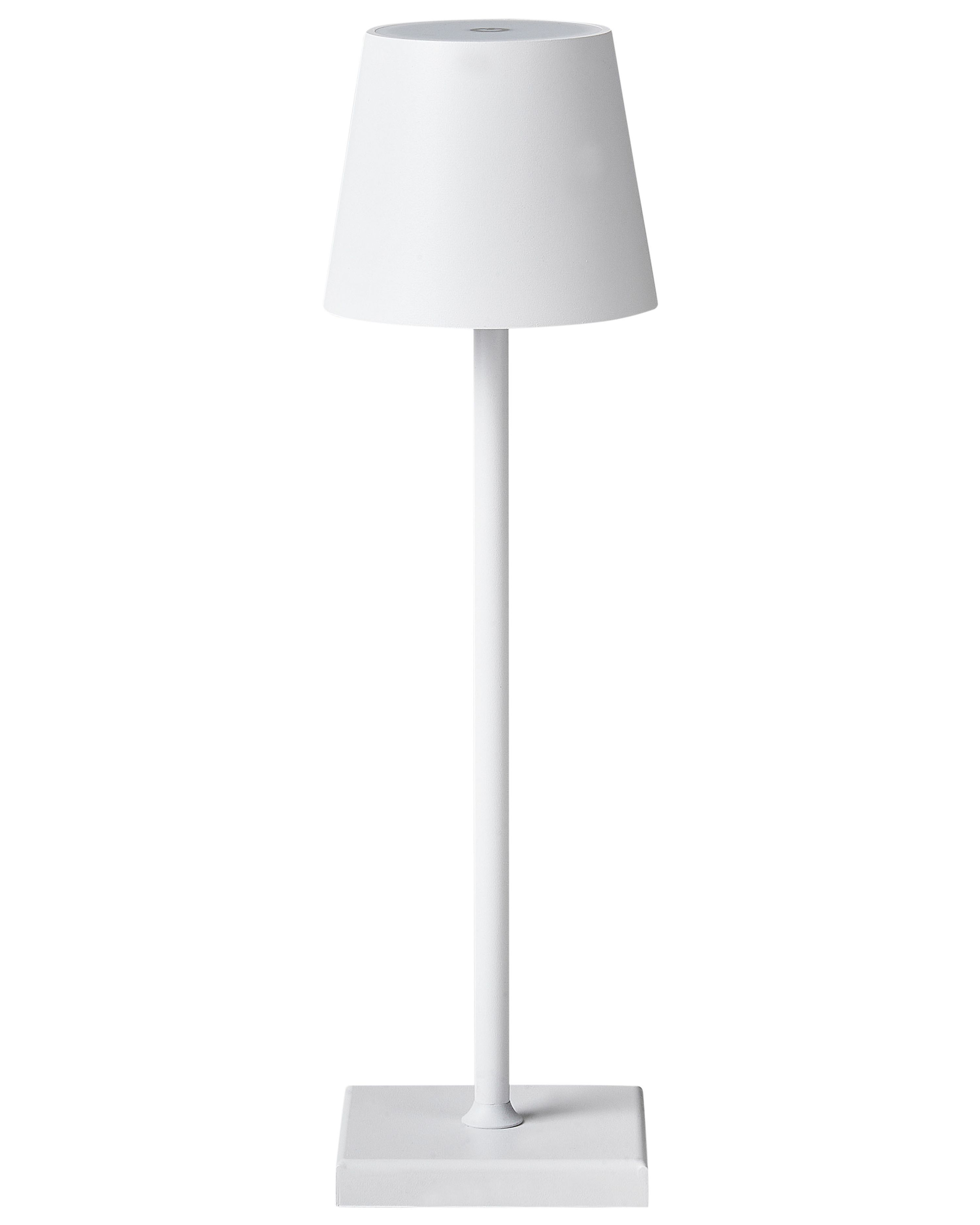 Wireless LED Table Lamp BACEIRO with Dimmer Metal White