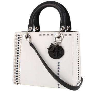 Dior Lady Dior handbag in white leather1:1High-quality replica