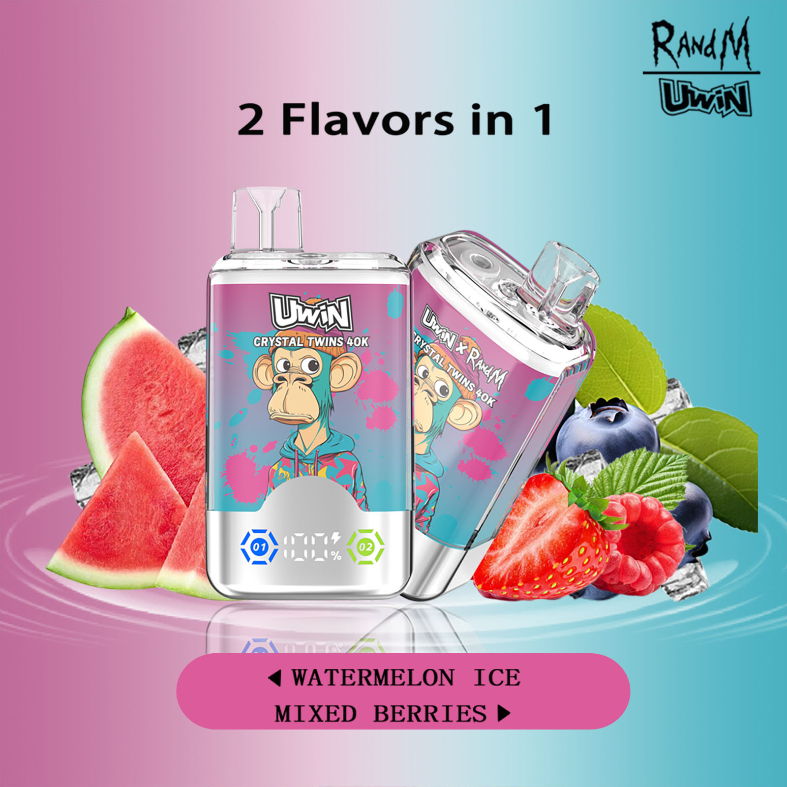 Uwin Crystal Twins 40K Disposable Vape