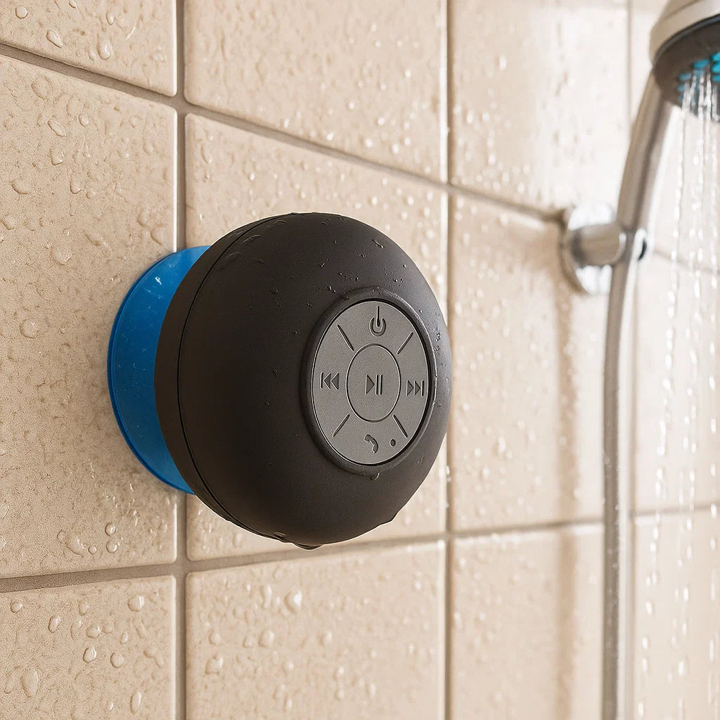 Waterdichte Bluetooth Doucheluidspreker met Diep Basgeluid – Compact en Ultradraagbaar