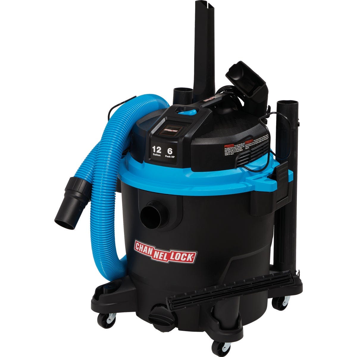 Channellock Pro 12 Gal. 6.0-Peak HP Wet/Dry Vacuum