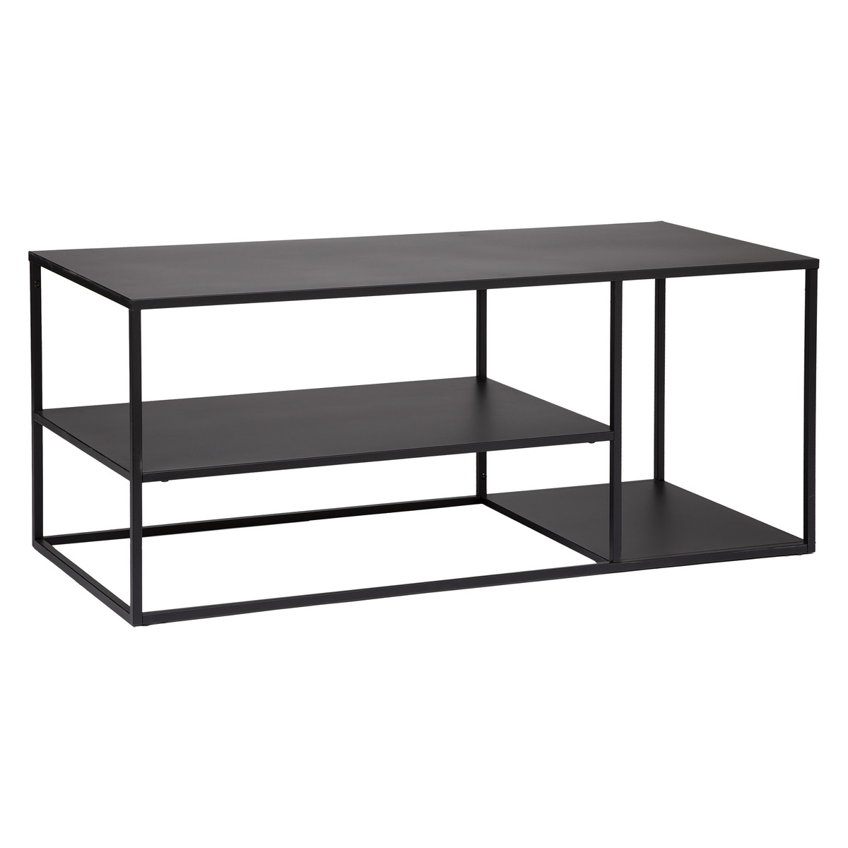 TV stand "Gota" Black metal, 50x120 cm