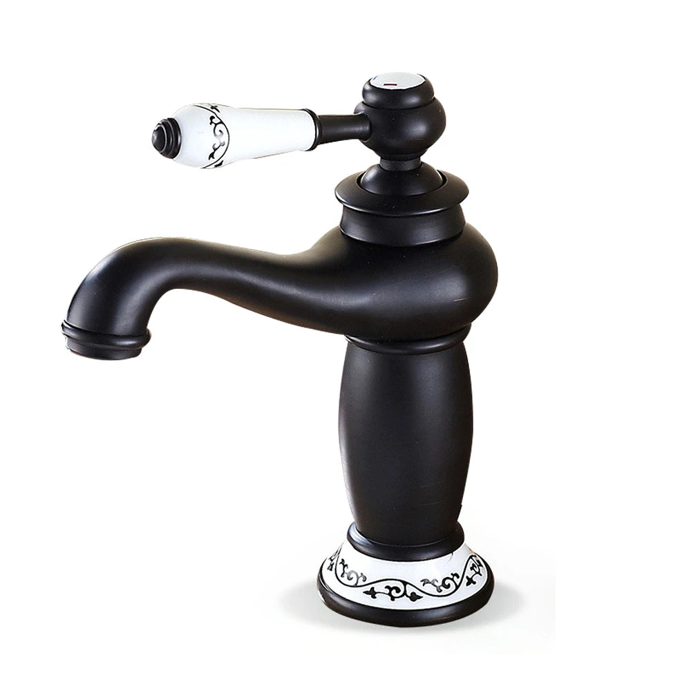 AntiqueGold | Enkelvoudige Handgreep Wastafelmixer