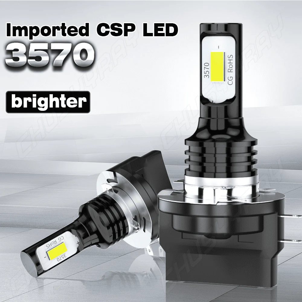 Pair H11B LED Headlight Kits 110W Bright Light Bulbs 6000K Driving DRL Lamp Waterproof for Car