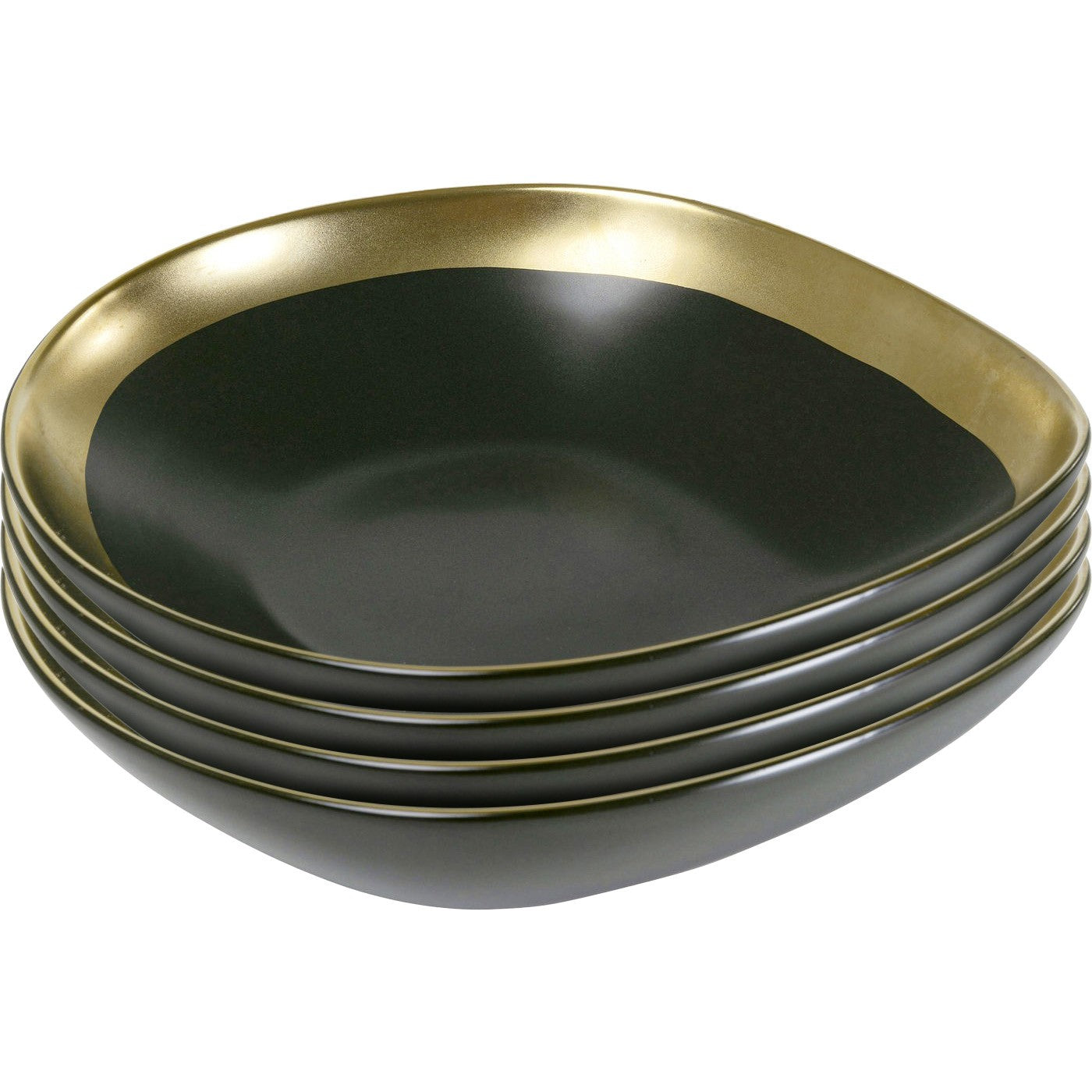 Soepborden Vibrations Ø19cm groen (4 Set) Kare Design