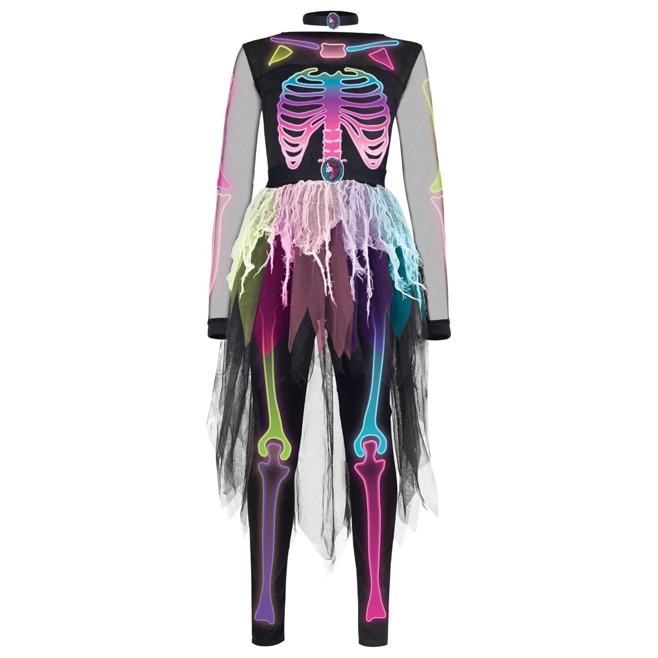Joyfy Skeleton Tutu Dress for Girls, Skeleton Costume for Kids Halloween Dress Up Party Role Playing Cosplay - Image 5 Joyfy Skeleton Tutu Dress for Girls, Skeleton Costume for Kids Halloween Dress Up Party Role Playing Cosplay - Image 5