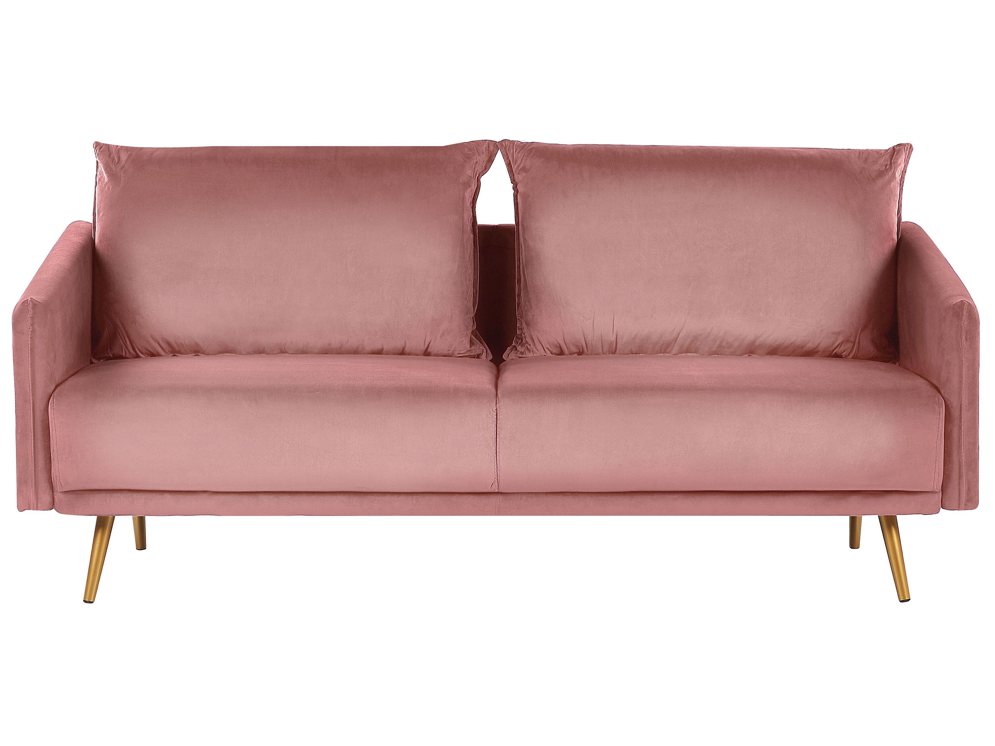 Sofa 3 Seater MAURA Velvet Pink