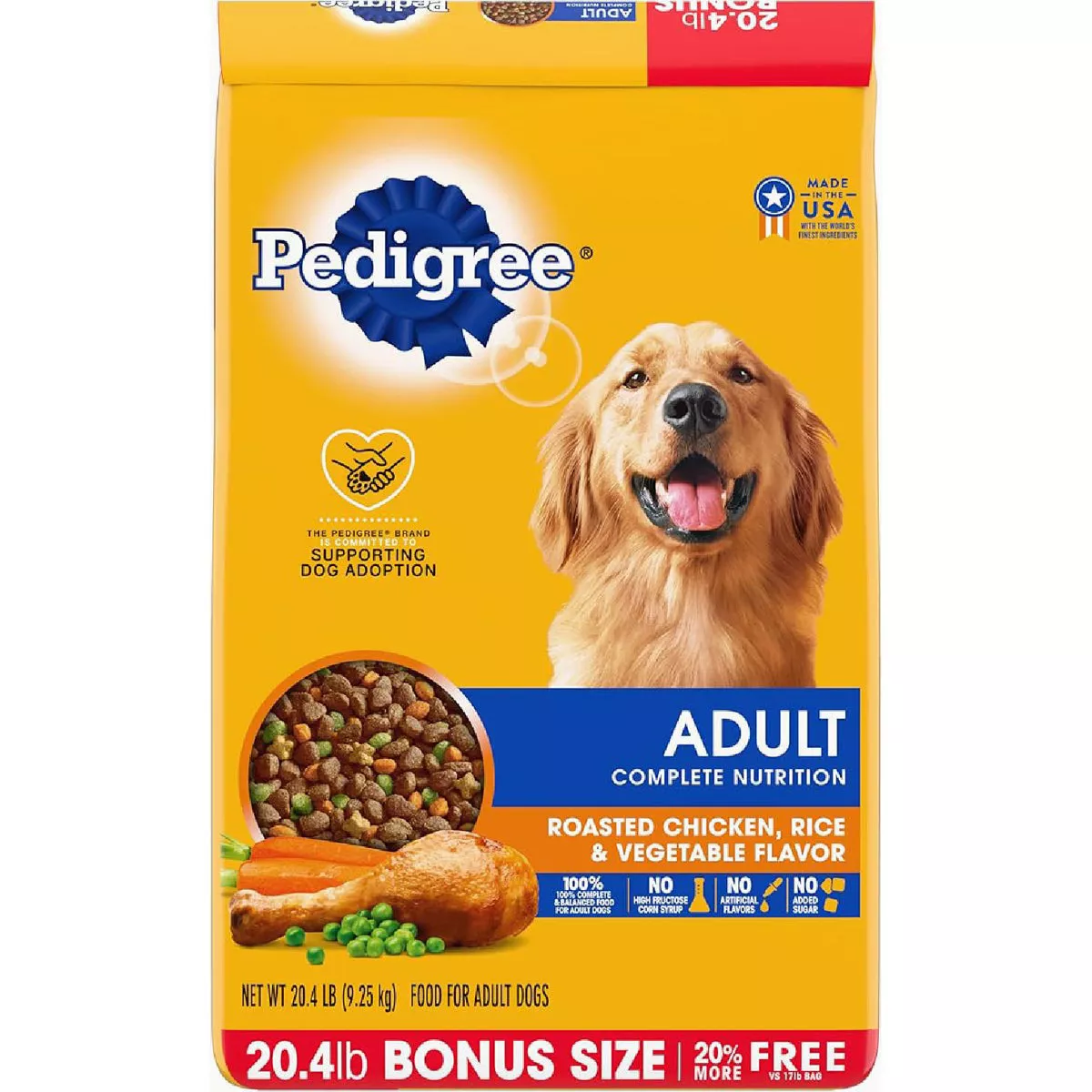 Pedigree Complete Nutrition 20.4 Lb. Roasted Chicken, Rice, & Vegetable Adult Dry Dog Food