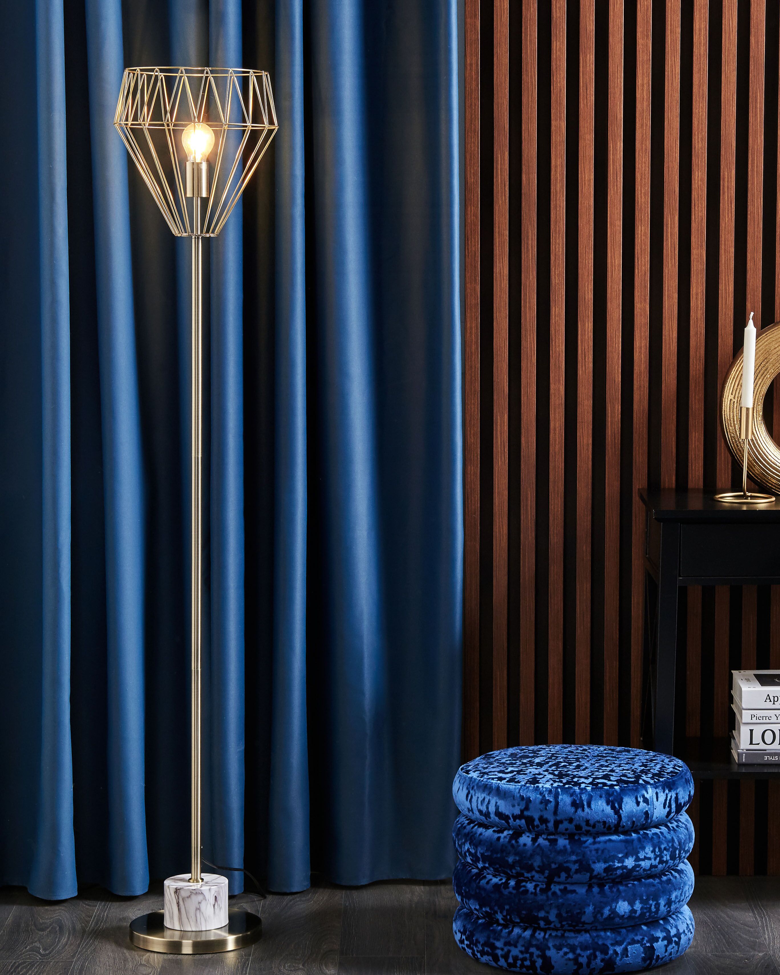 Floor Lamp MOONI Metal Brass