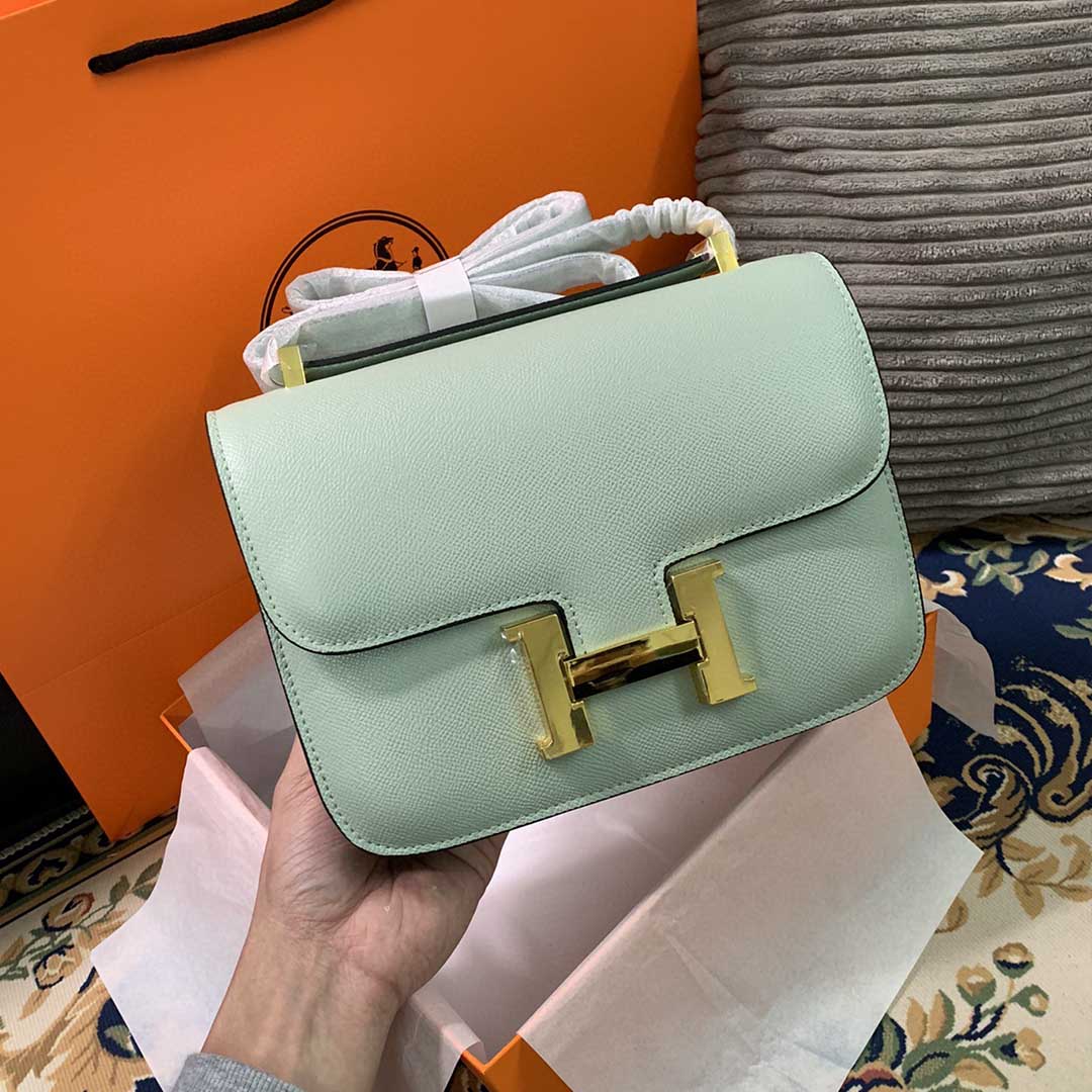 Replica Hermes Aaa-Constance Handbag 24Cm 19Cm Black/White/Pink1:1High-quality replica