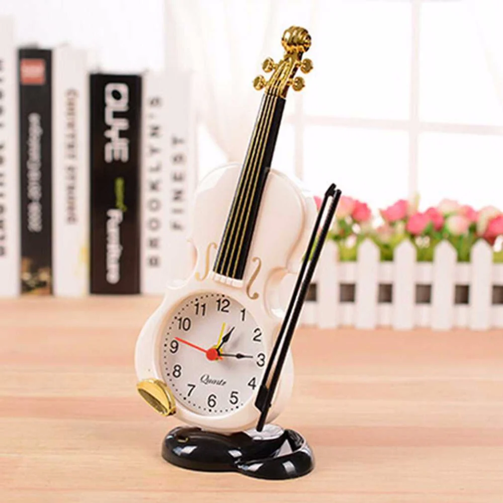 Music Creative Instrument Table Alarm Clock