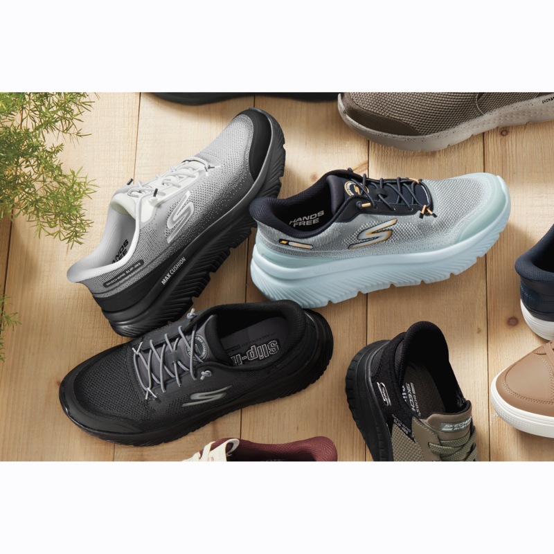 Skechers Men's Slip-Ins GO WALK Max Cushioning Shoe with APMA Seal of Acceptance - MIDNIGHT VELVET CATALOG