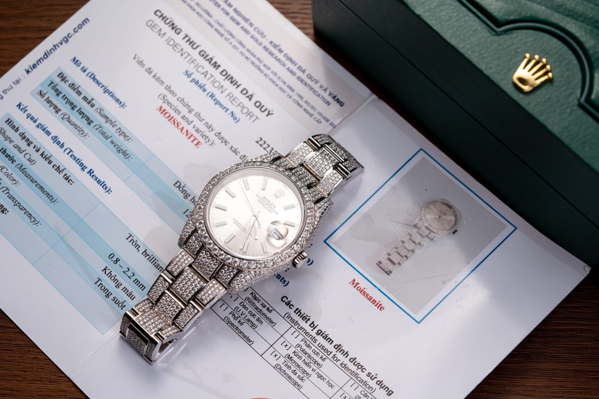 Rolex Datejust 126334 Best Replica Watch With Full Diamond Moissanite 41mm - Top club