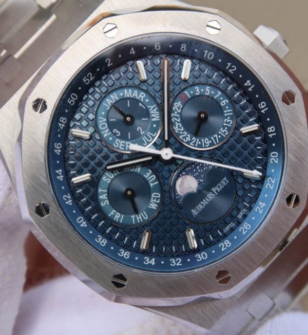 Replica Audemars Piguet JF Royal Oak 41mm 26574 SS Blue Dial SS Bracelet A5134 - Top club