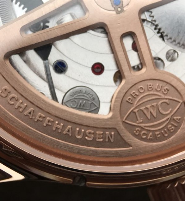 Replica IWC AZ Portuguese Tourbillon IW5046 RG Black Dial - Top club