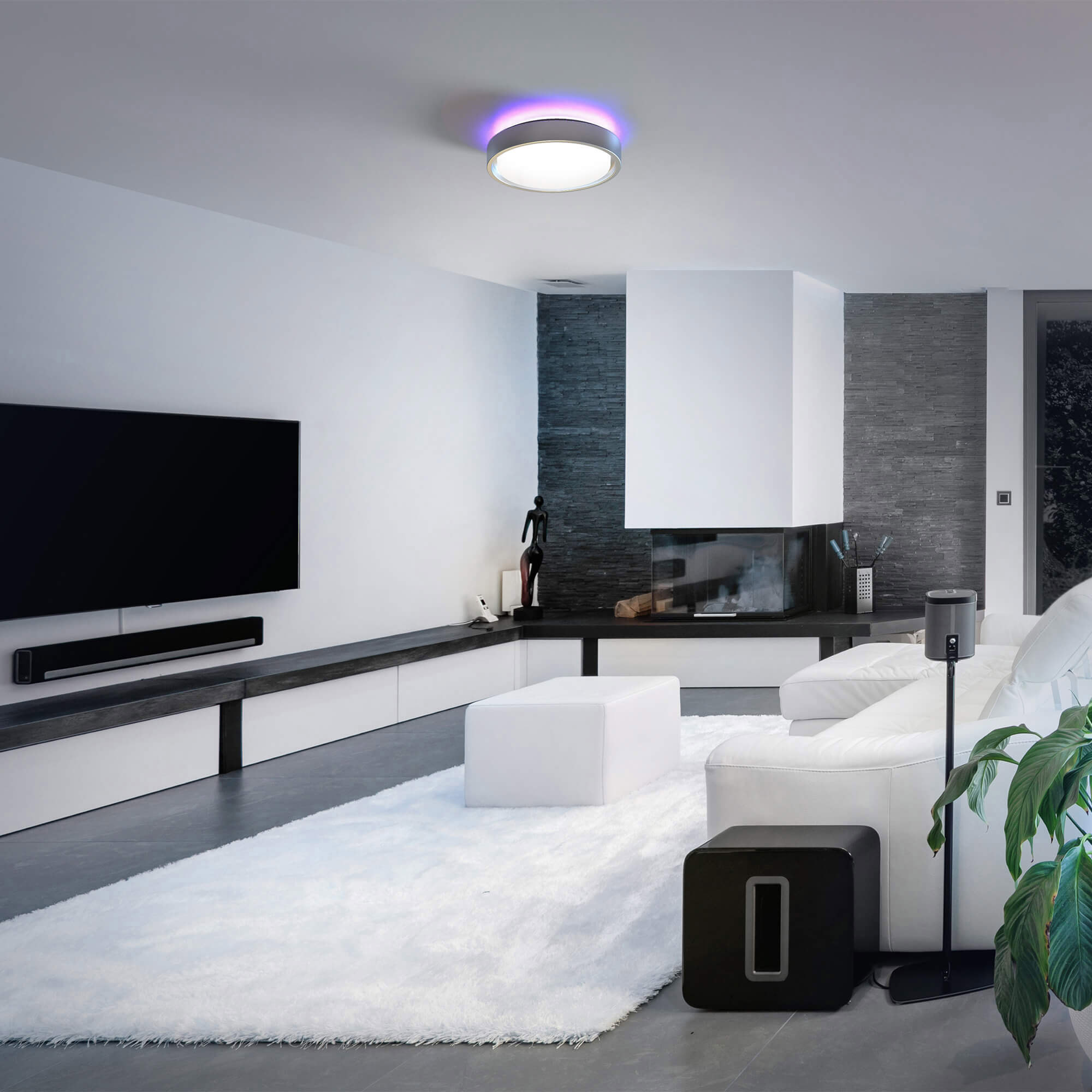 KODA 14' LED Ceiling Light with Mood Lighting and Motion Sensor - Image 6