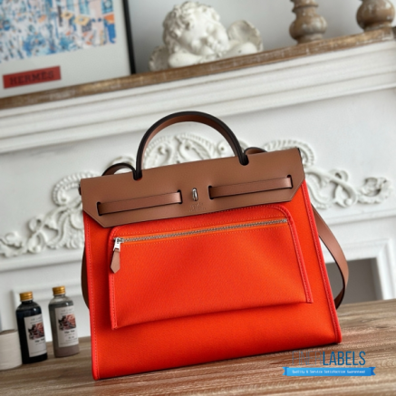 Hermès Herbag Zip 31 Bag | 31x25x10 cm | Luxury Canvas & Leather Shoulder Bag for Women | Spacious Everyday Hermès Tote1:1High-quality replica