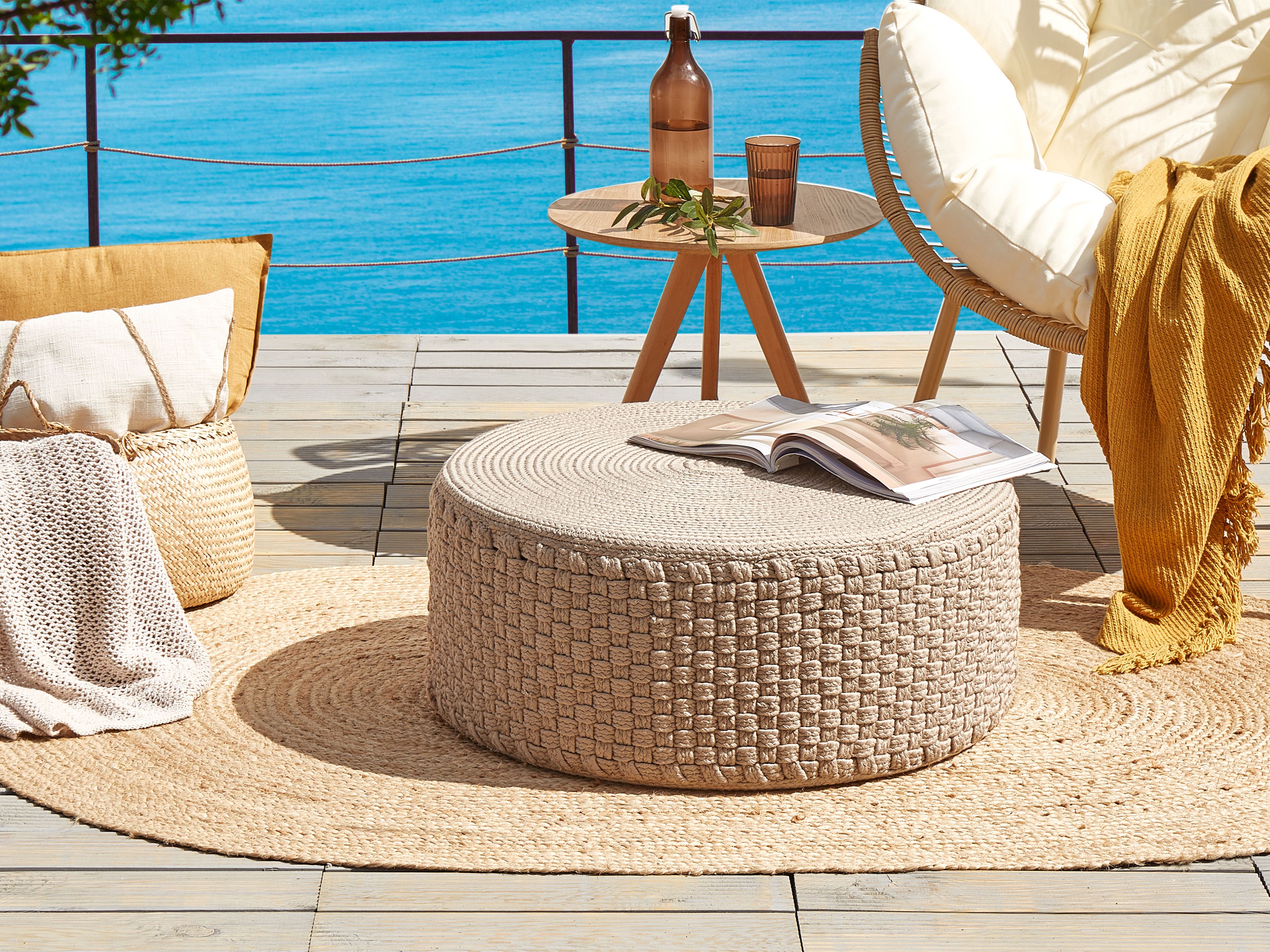 Pouffe MITHI Beige
