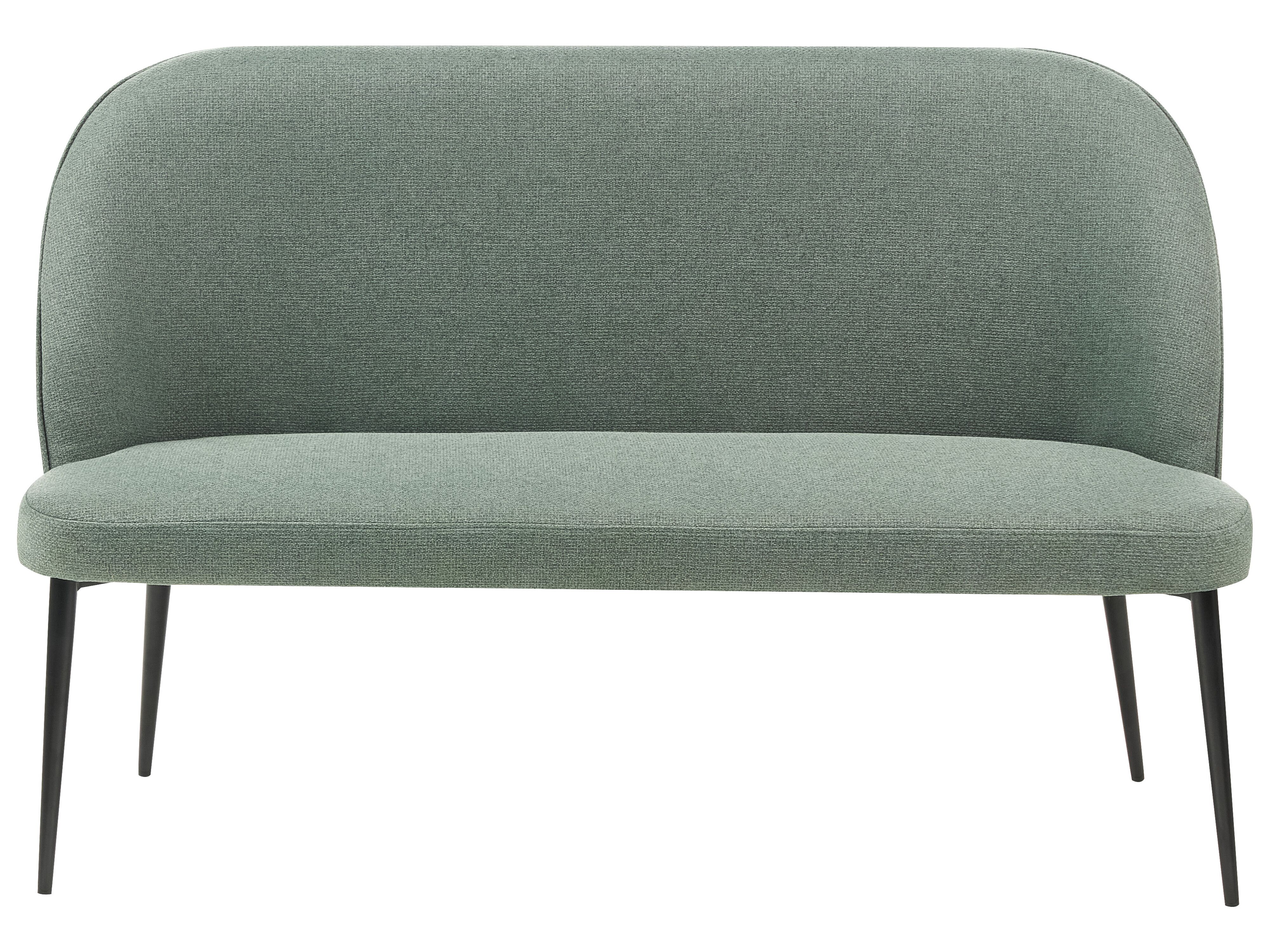 Dining Bench 2 Seater OSBY Fabric Light Green