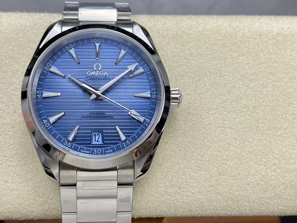 Omega Replica 1:1 Watch Seamaster Blue Dial Steel Strap Factory VS Factory 41mm - Elite Watch Atelier