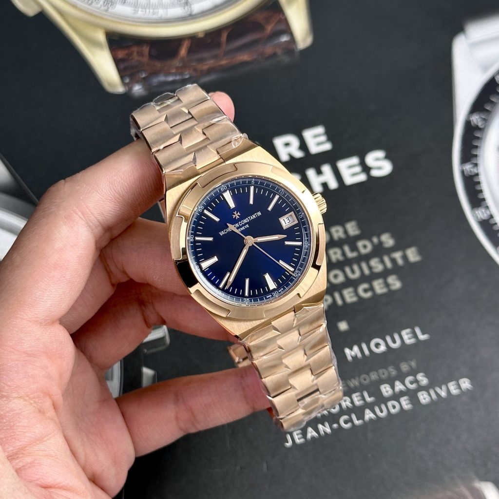 Vacheron Constantin Replica Watch Overseas 4500V Rose Gold Blue Dial PPF 41mm - Top club