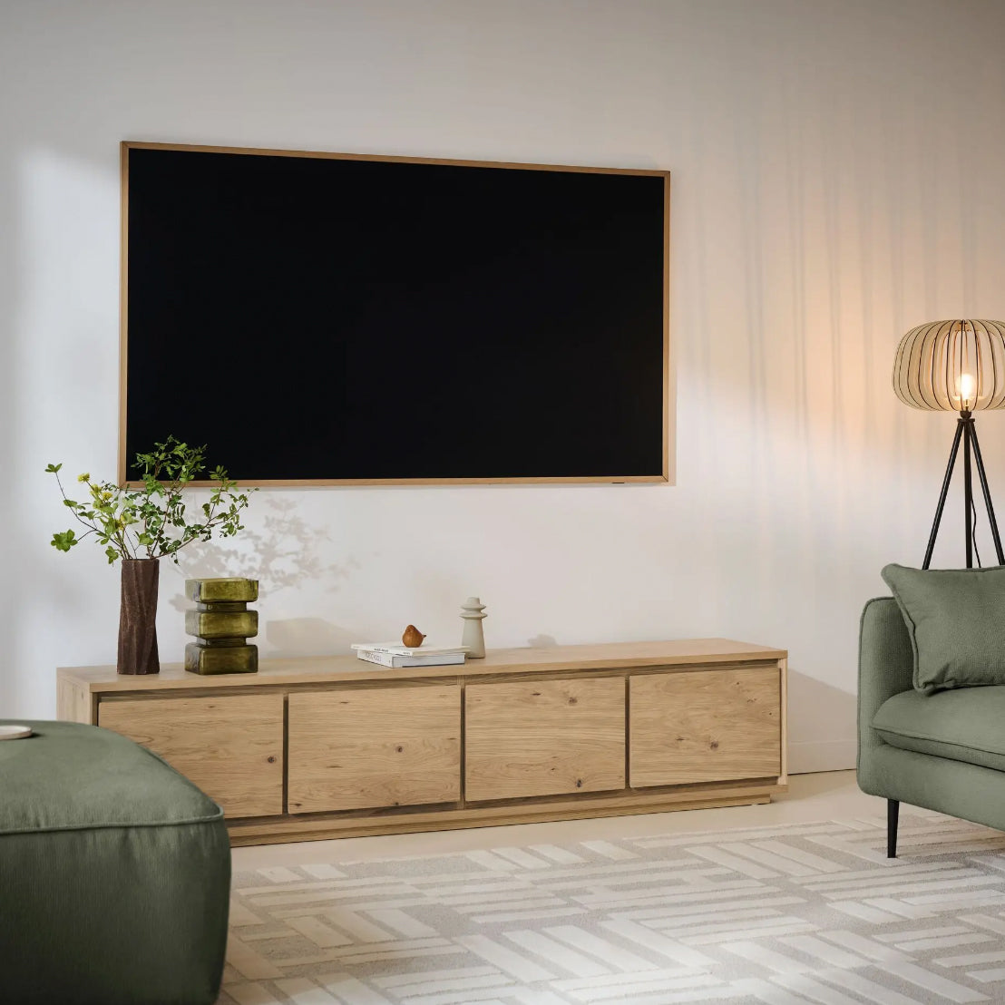 Blokker Frond Tv-meubel B 203 cm - Eiken