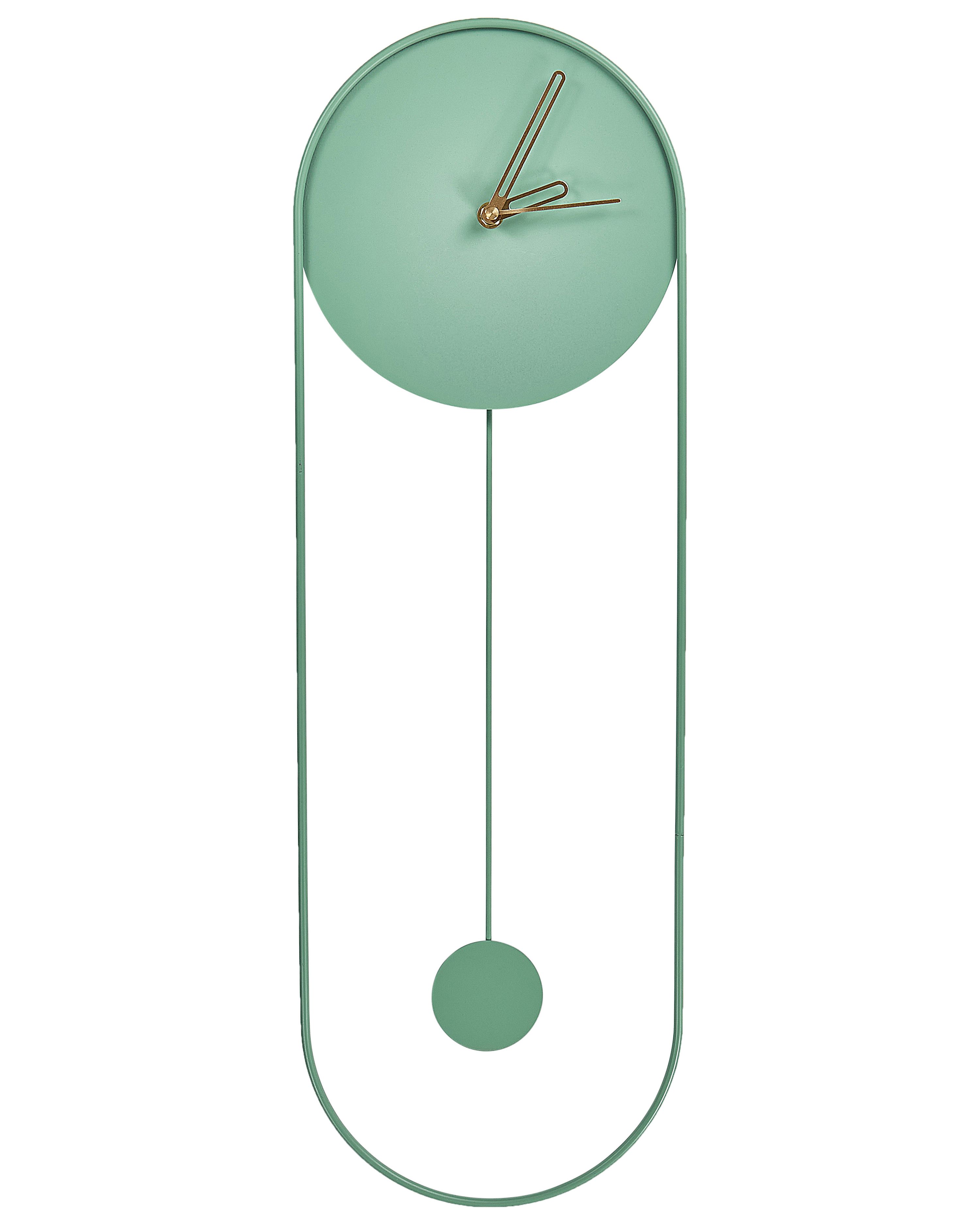 Wall Clock SALVAN 20 cm Metal Light Green