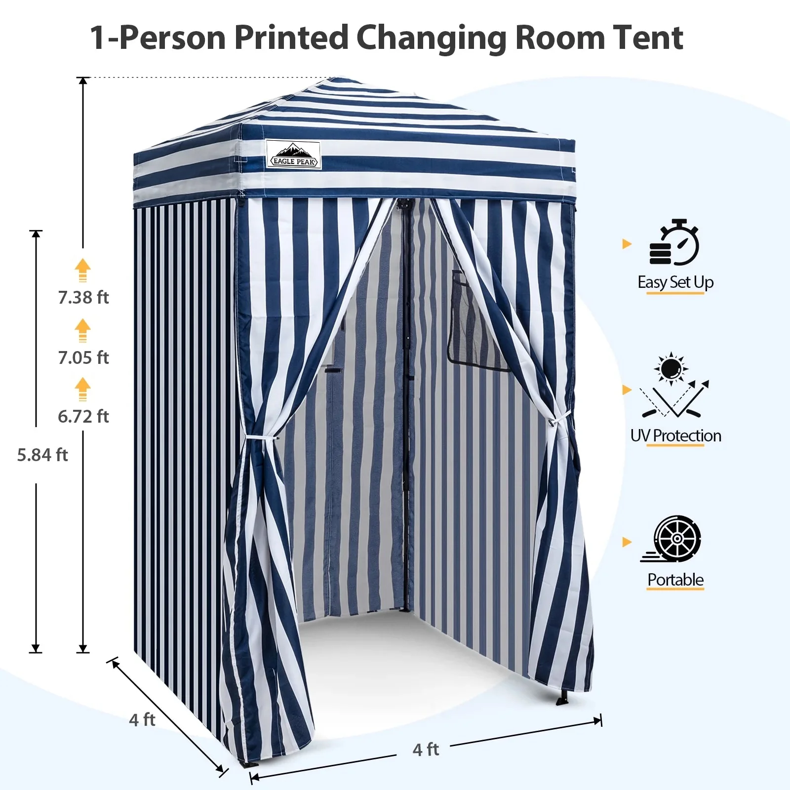 EAGLE PEAK Ultra Compact 4 ft x 4 ft Pop-Up Changing Room Canopy - Flex - Image 23 EAGLE PEAK Ultra Compact 4 ft x 4 ft Pop-Up Changing Room Canopy - Flex - Image 23