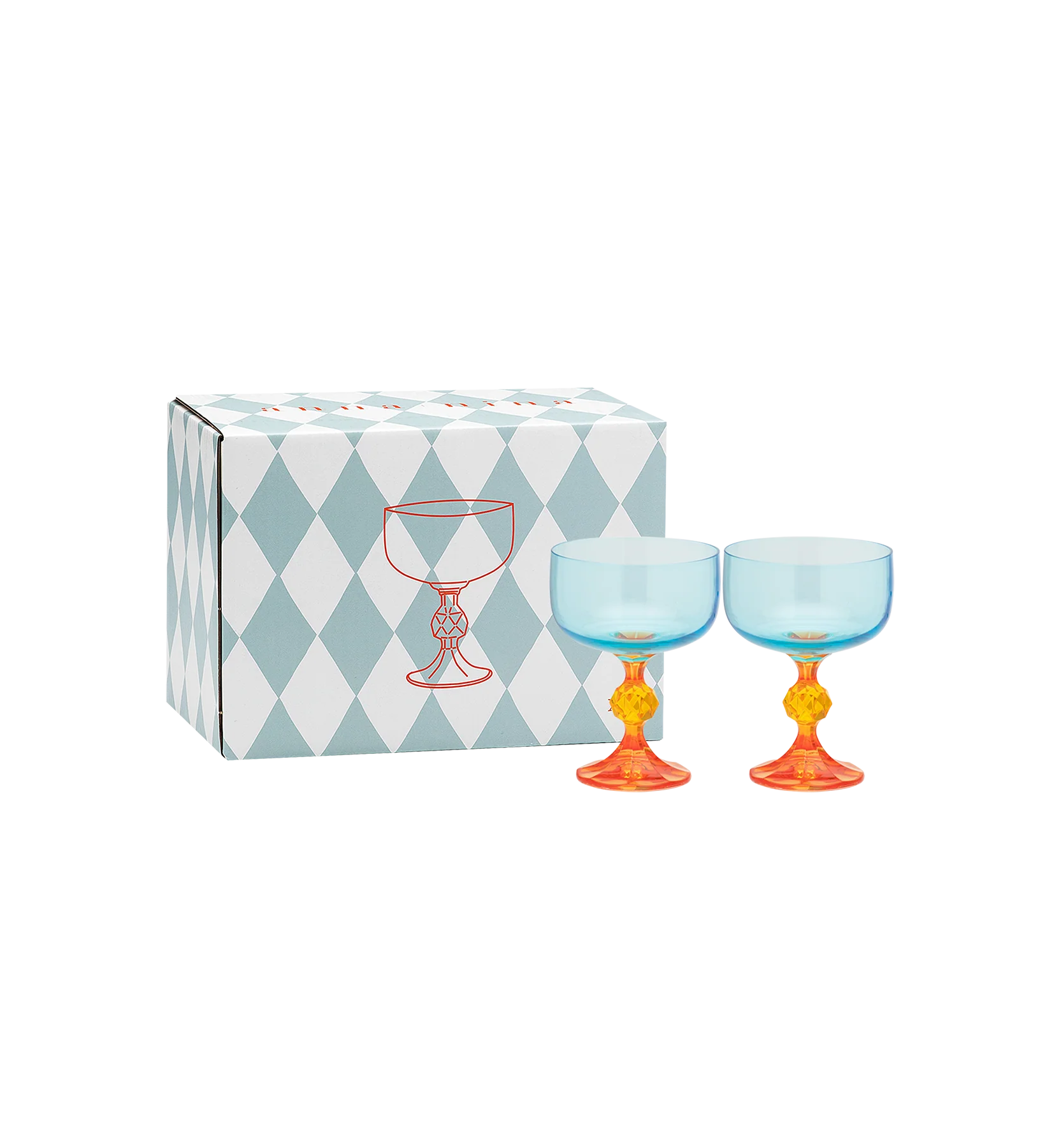 Paradise Cocktail Glass Set of 2