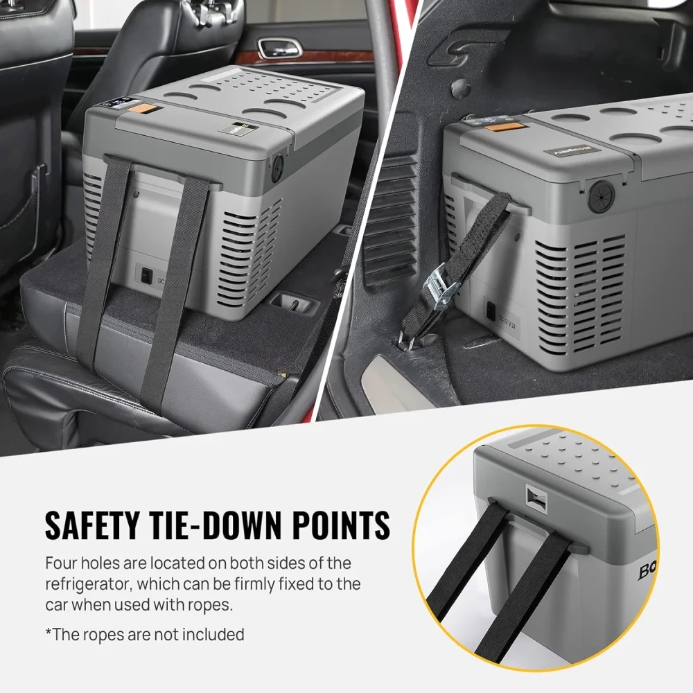 BougeRV Portable Car Refrigerator CRPRO 21 Qt, 12 Volt Fridge Compressor Freezer with -8℉~50℉ Cooling Range, 12V/24 DC & 110-240 AC for RV Truck Vehicle Boat Outdoor & Home Use Black - Image 10