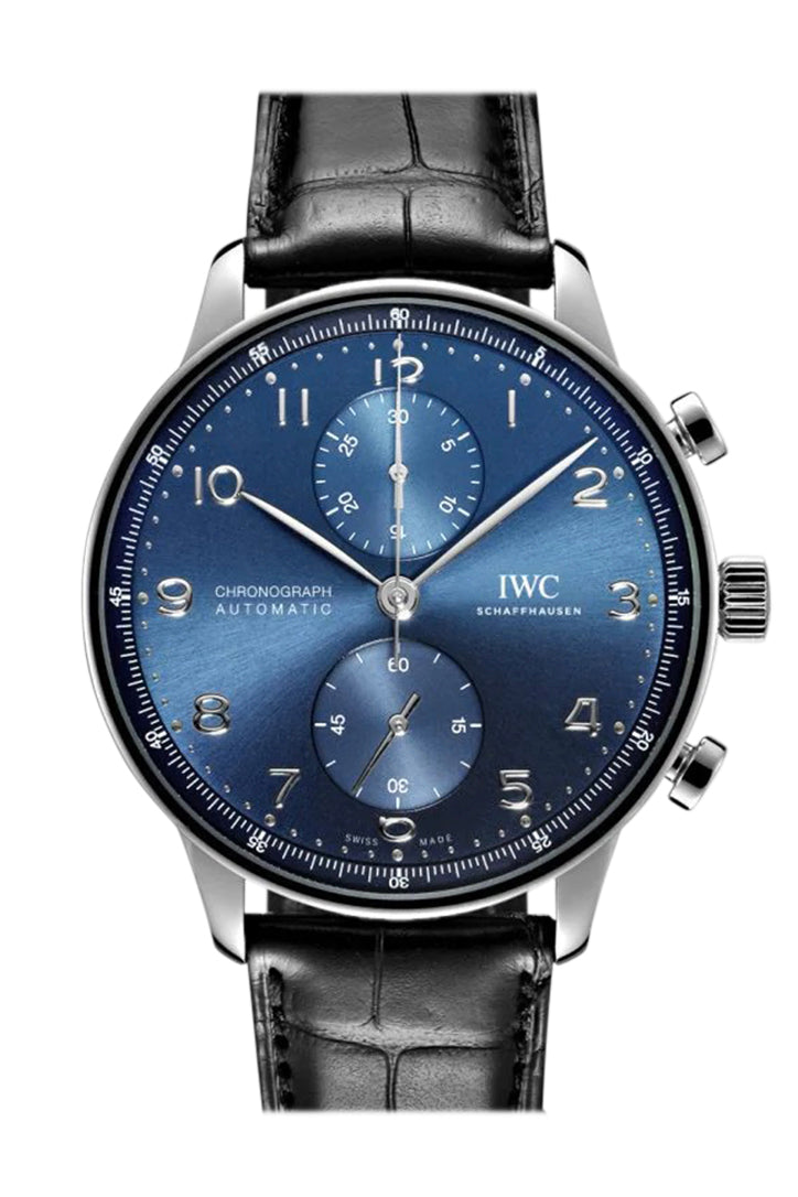 IWC Portuguese Chronograph Automatic Blue Dial Men's Watch IW371606(1:1 replica) - Top club