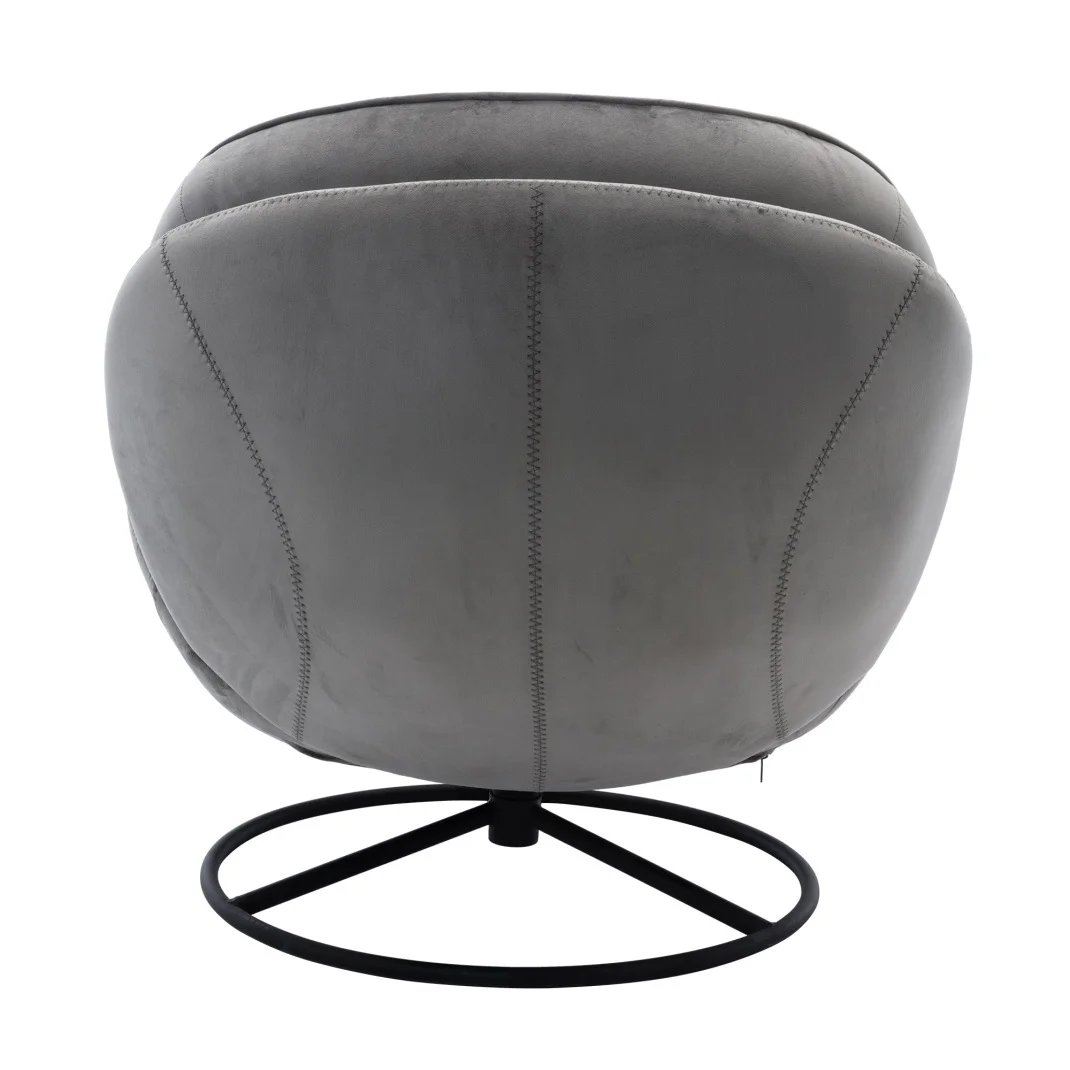 Velvet Swivel Accent Chair with Ottoman Set, Modern Tufted Armchair with Footrest for Living Room Reading TV Chairs for Adults, Comfy Chaise Lounge Chairs with 360 Degree Swiveling for Bedroom, Pink - Image 34