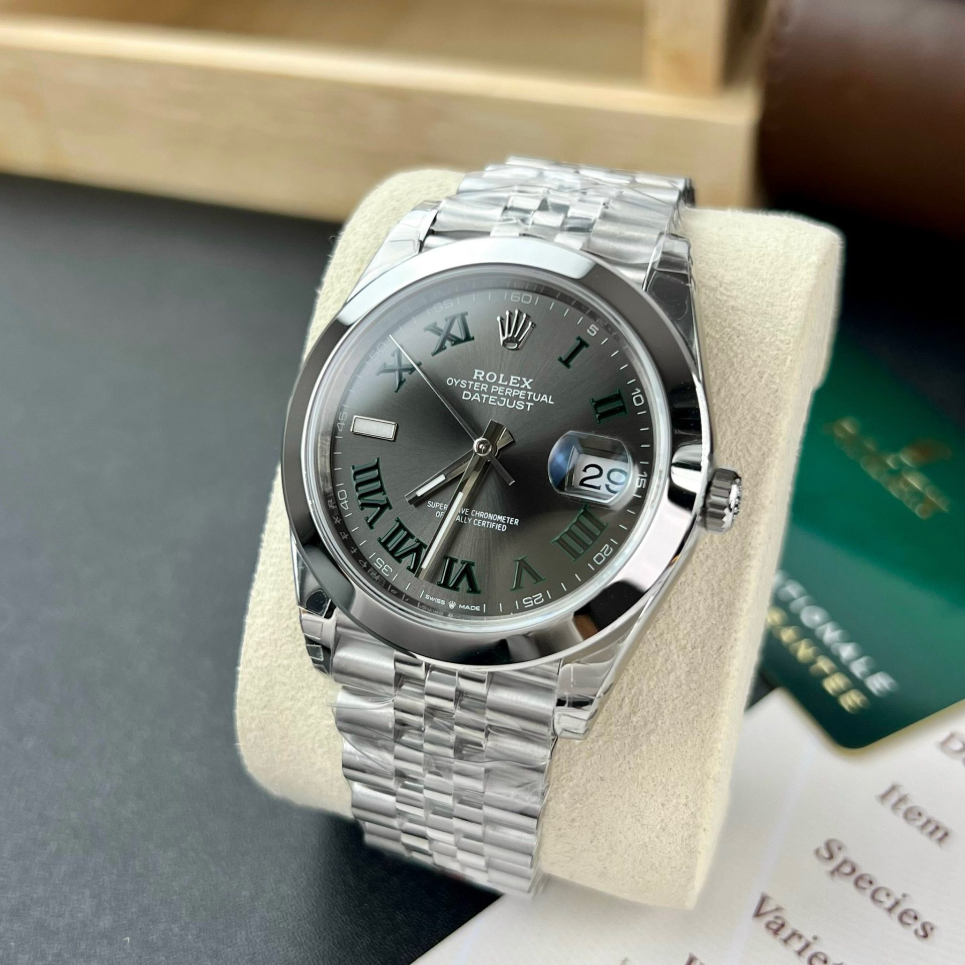 Rolex Replica Watch DateJust 126300 Wimbledon Dial VS Factory 41mm - Elite Watch Atelier
