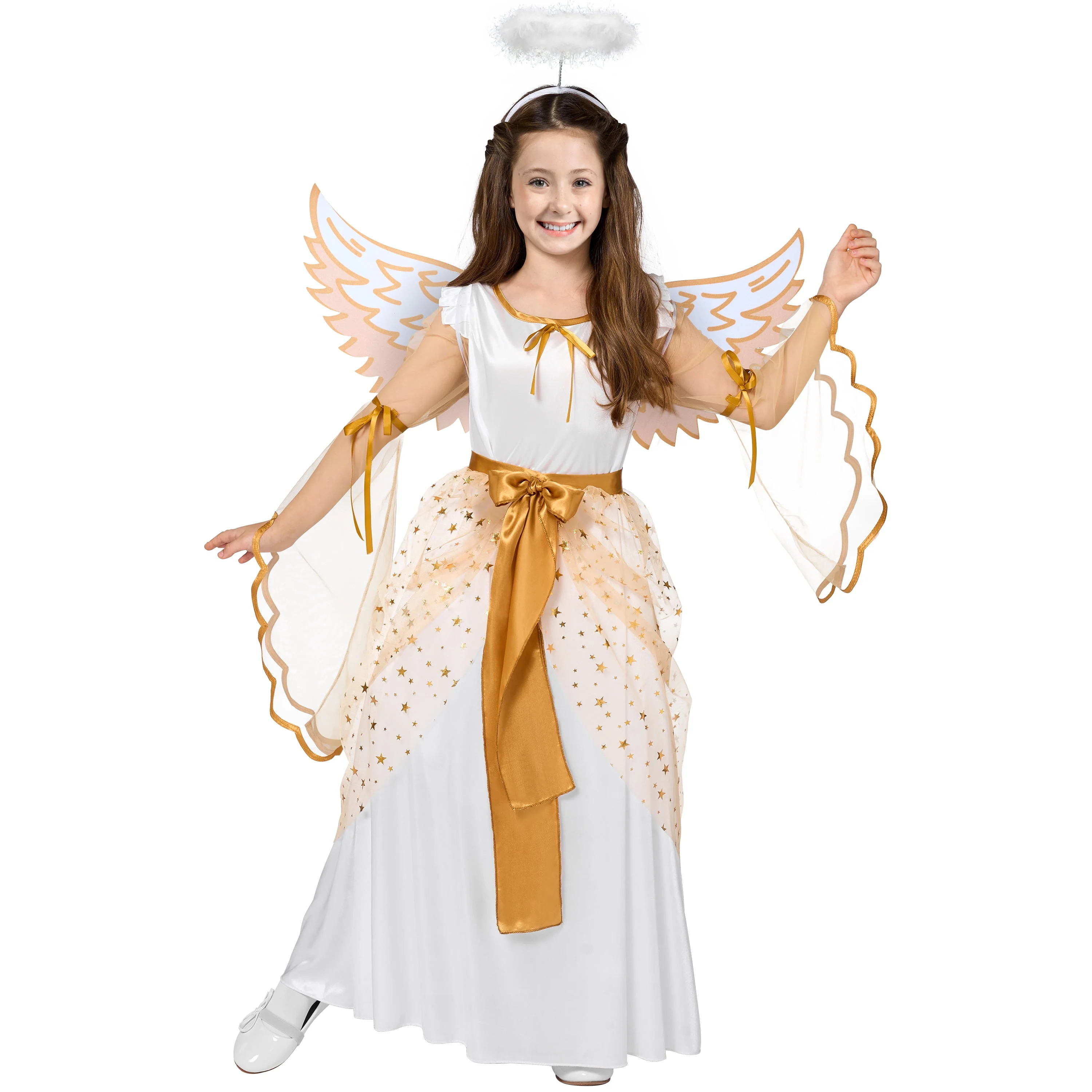 Joyfy Halloween Angel Costume for Girls, Angel Dress for Kids, Guardian Angel Set for Halloween Costumes Themed Party Cosplay - Image 11 Joyfy Halloween Angel Costume for Girls, Angel Dress for Kids, Guardian Angel Set for Halloween Costumes Themed Party Cosplay - Image 11