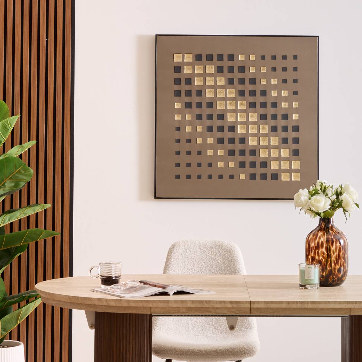 3D Canvas "Douwy" Dark Green, 78x78 cm