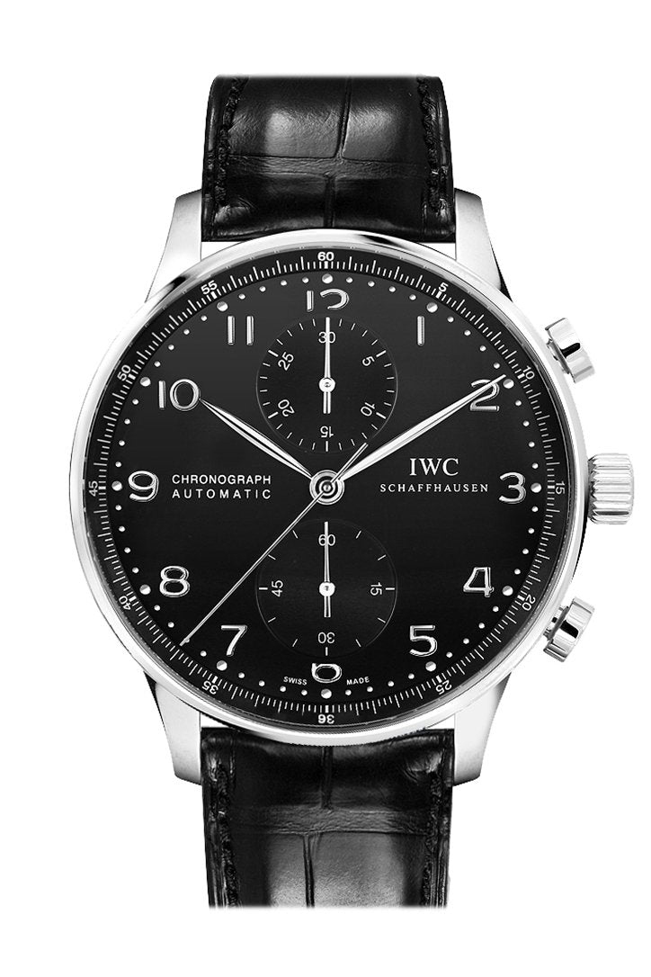 IWC Portuguese Automatic Chronograph Black Dial Men's Watch IW371447(1:1 replica) - Top club