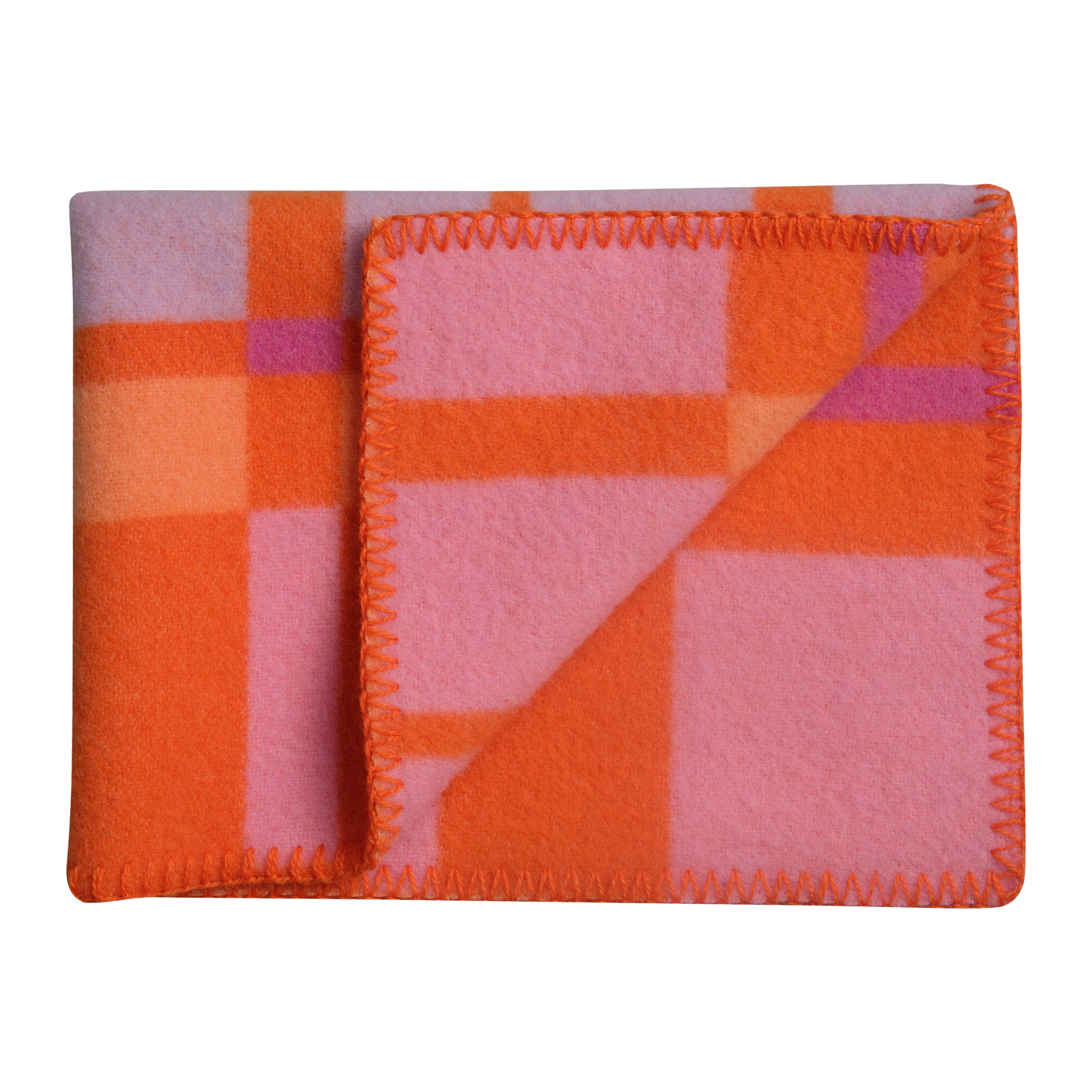 Røros Tweed City Plaid 67 x 100 cm - Oranje