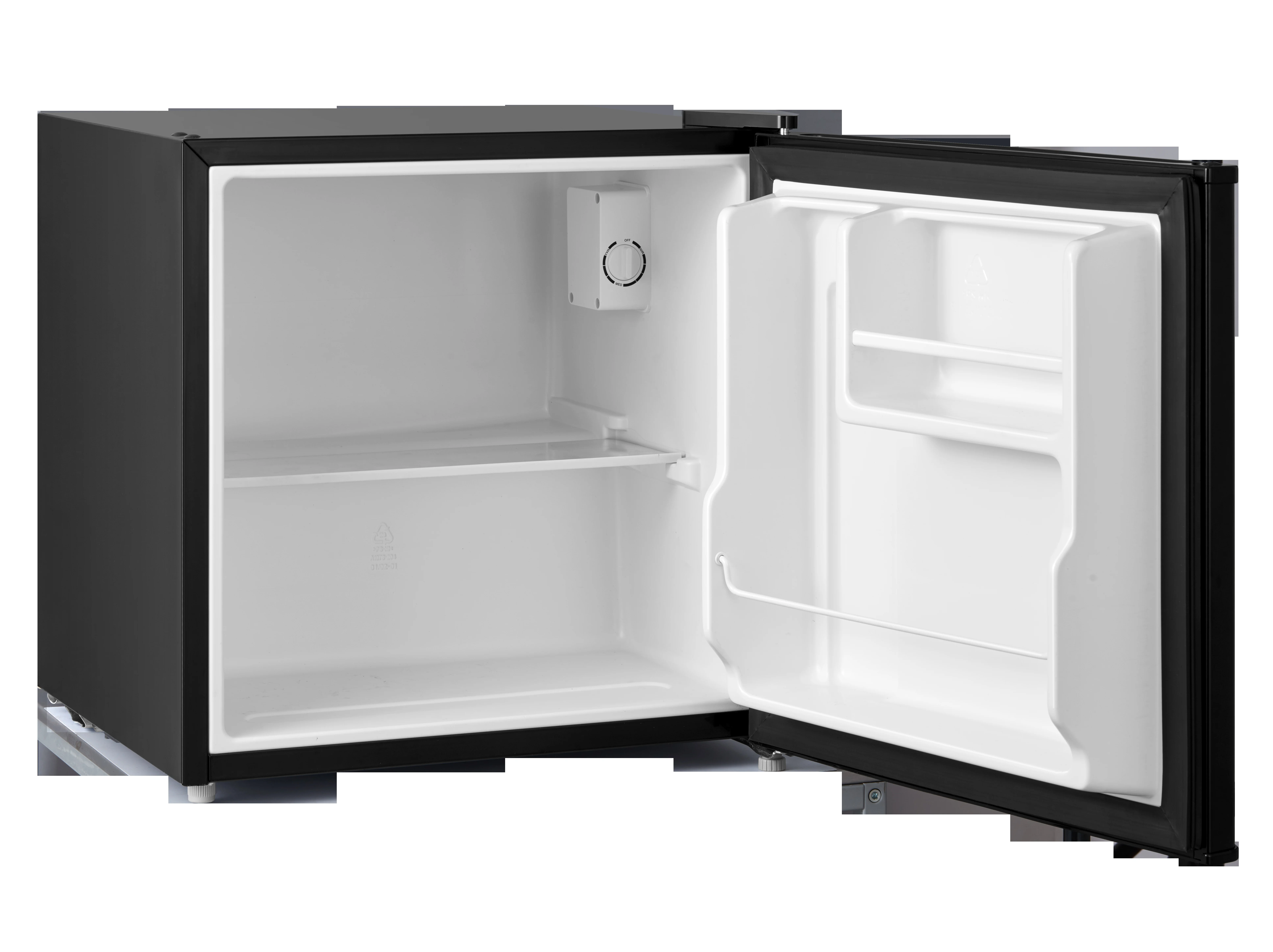 Mainstays 1.7 Cu. ft. Single Door Compact Refrigerator, Black, New
