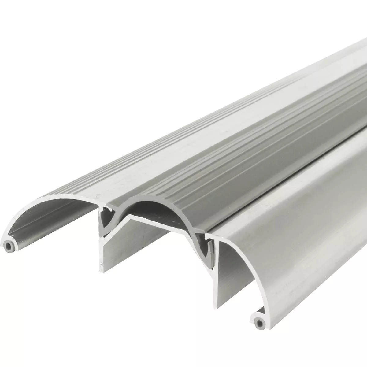 M-D Building Products 3-3/8 In. x 1-1/8 In. x 36 In. Silver Aluminum and Vinyl High-Profile Threshold