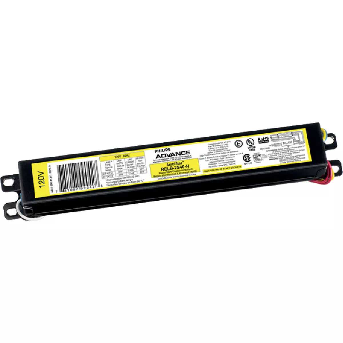 Philips Advance Rapid Start 75W 120V/277V 1 or 2 Lamp Electronic Ballast