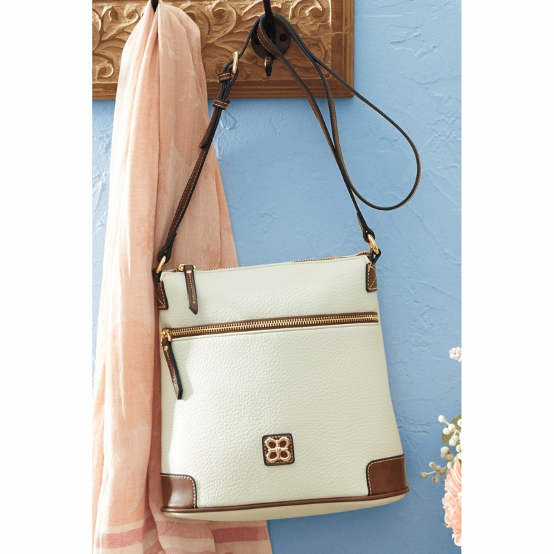 Belle Faux Leather Two-Toned Crossbody Handbag - MIDNIGHT VELVET CATALOG