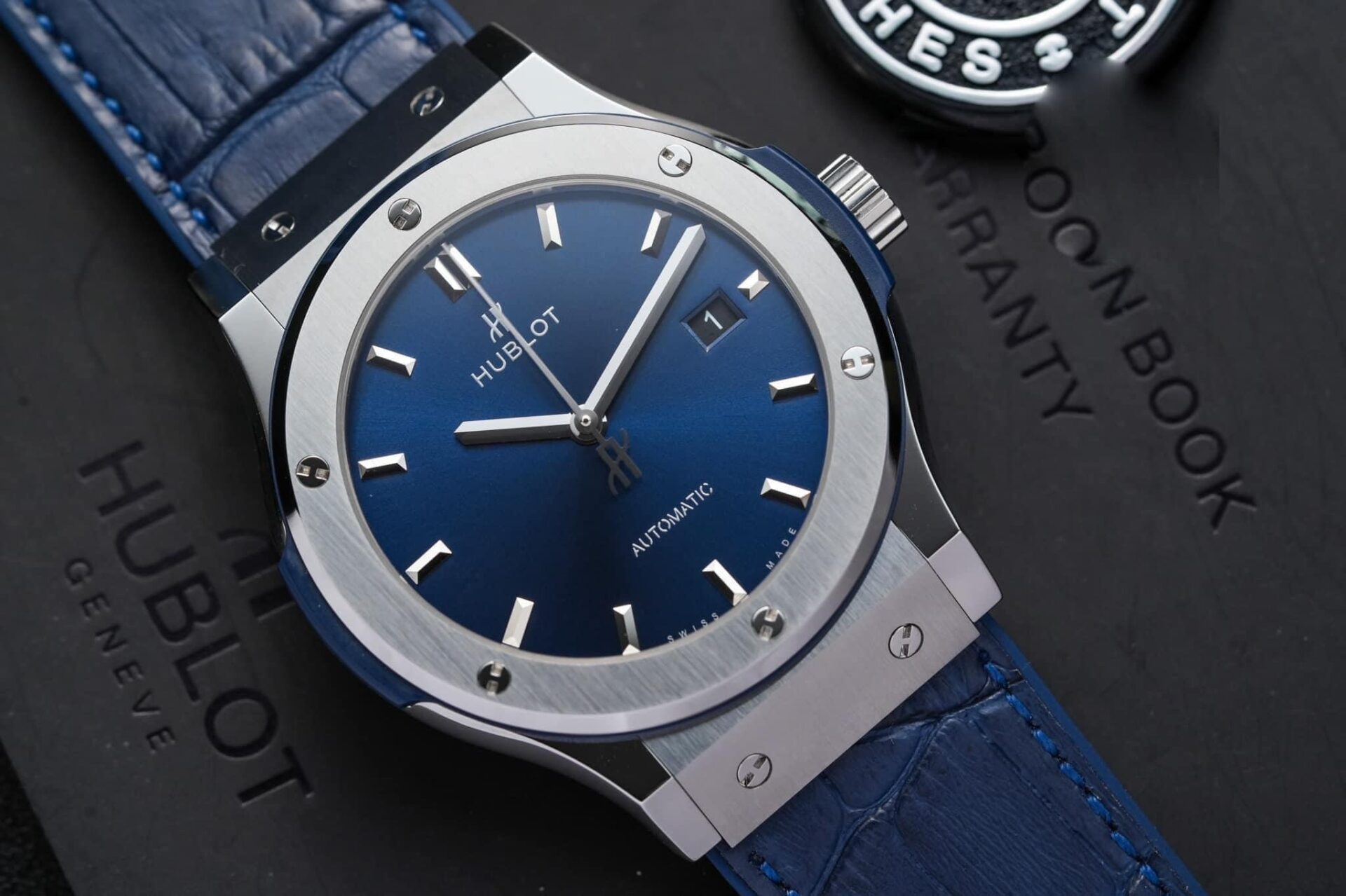 Hublot Classic Fusion Titanium Replica Watch Blue Dial JJF Factory 42mm - Top club