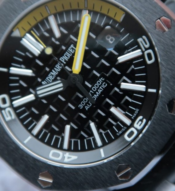 Replica Audemars Piguet JF Royal Oak Offshore Diver Forged Carbon Rubber Strap A3120 - Elite Watch Atelier