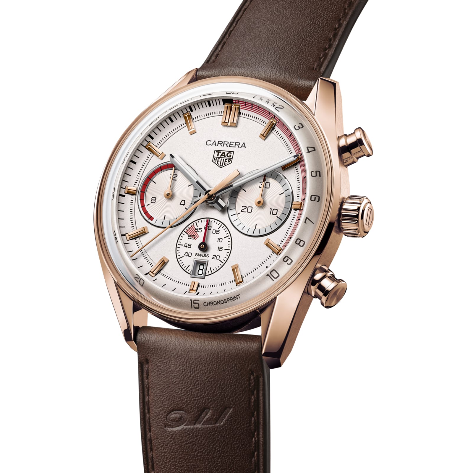 TAG Heuer Replica Watch Carrera Chronosprint X Porsche Automatic 42 mm Gold 5N(1:1 replica) - Elite Watch Atelier