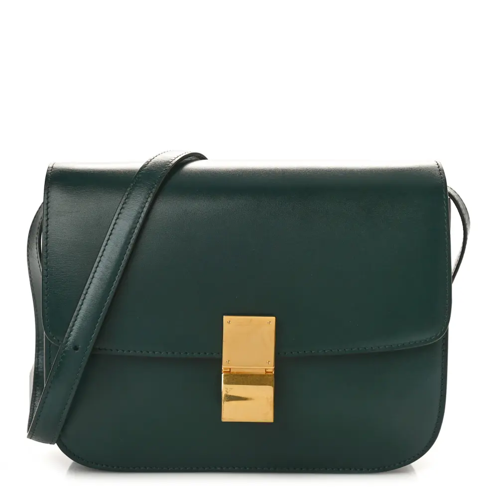Superfake Celine Amazone Box Calfskin Bag with Gold Hardware1:1High-quality replica