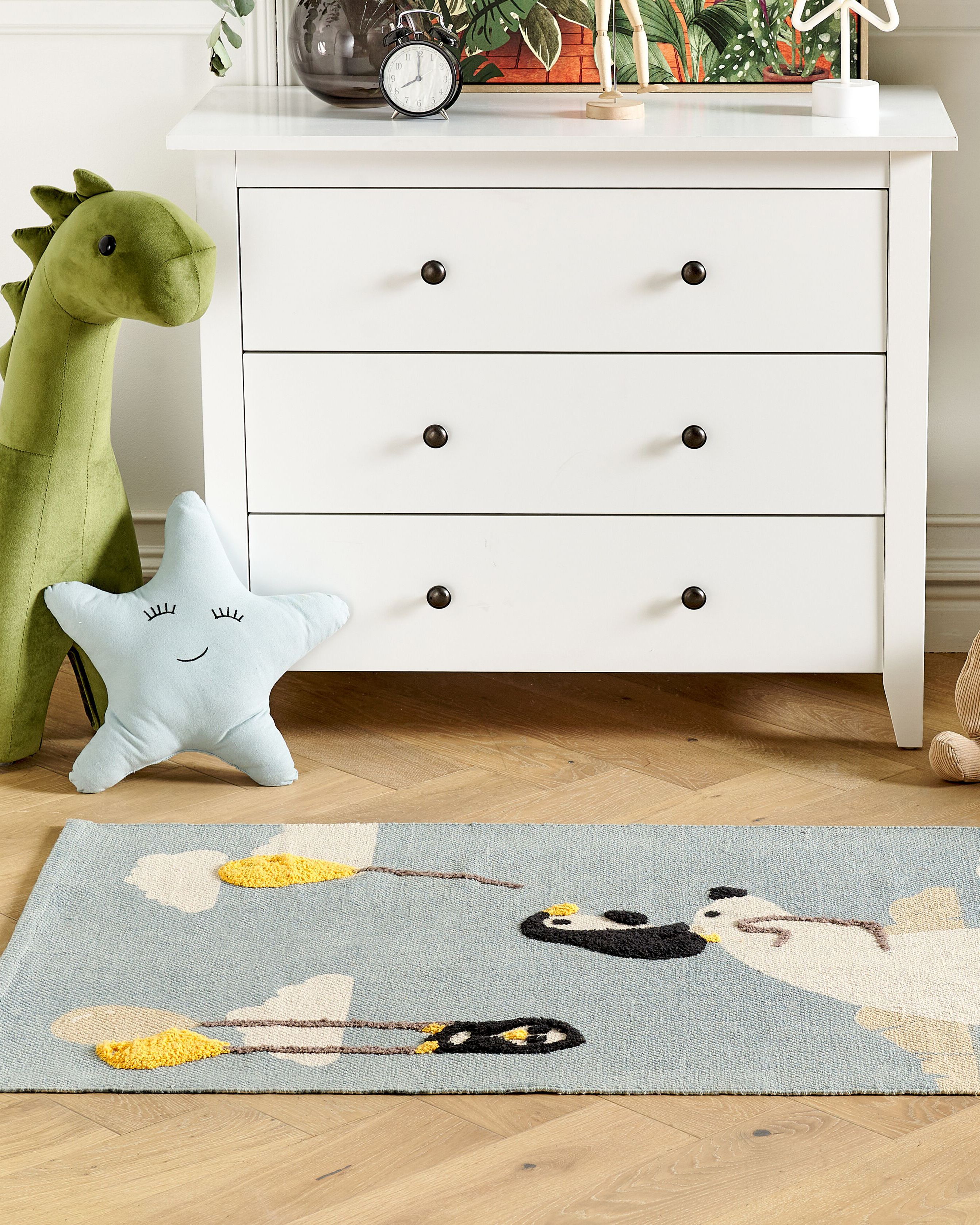 Kids Rug BARUS Multicolour 80 x 150 cm Cotton