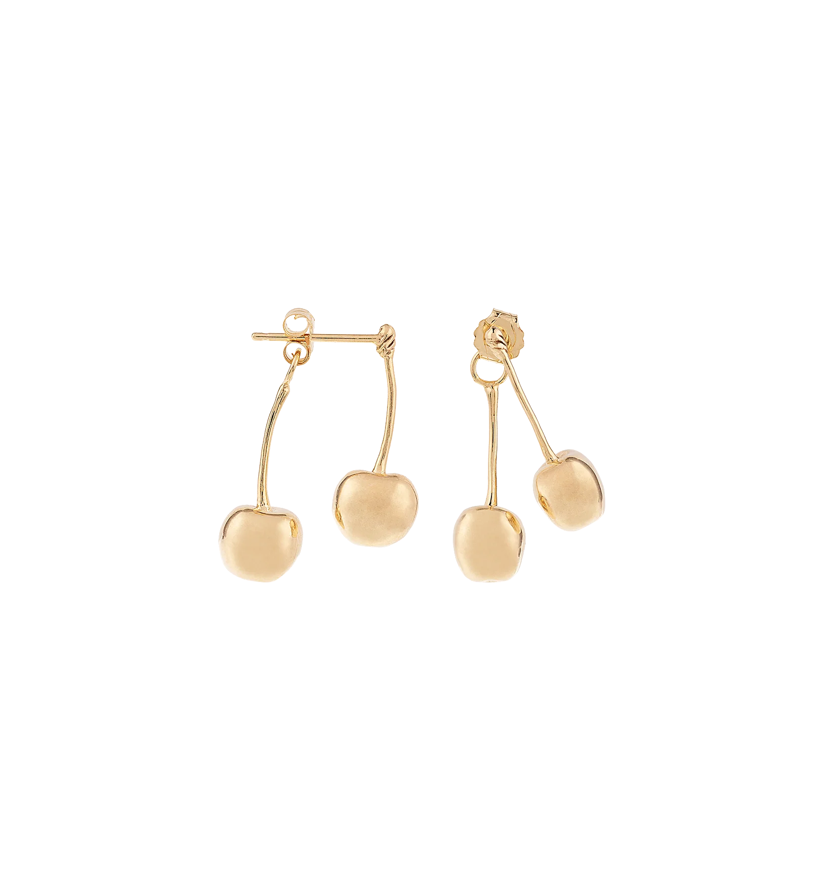 Single French Cherries Stud 9K