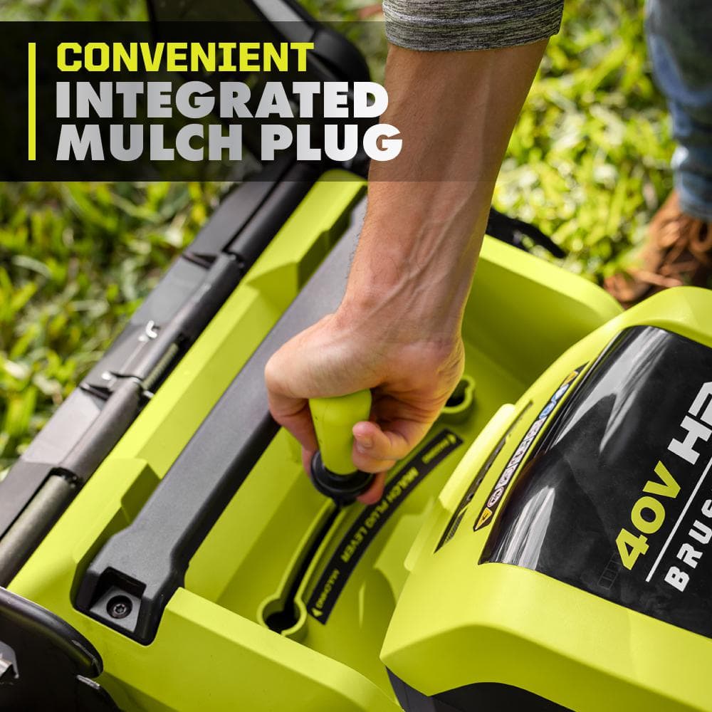 Ryobi 40V HP Brushless 21-in Self-Propelled AWD Lawn Mower – Whisper Series – Includes (2) 6.0Ah Batteries and Charger - Image 10