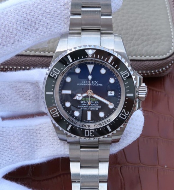 Replica Rolex Sea-Dweller DEEPSEA 116660 D-BLUE  Noob V7 SA3135 - Elite Watch Atelier