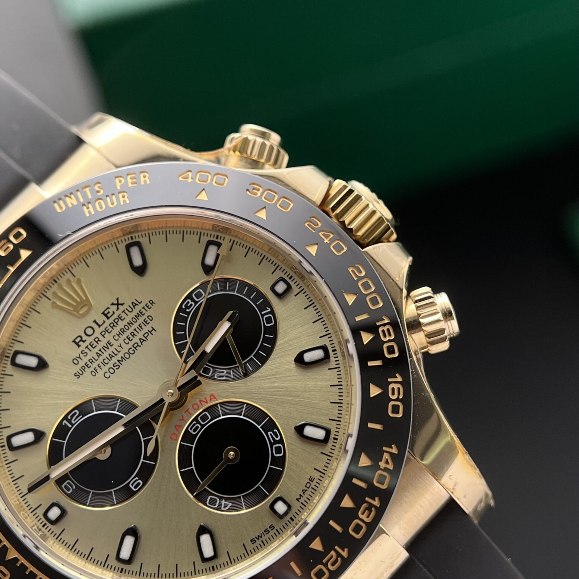 Rolex Replica Watch Cosmograph Daytona 116518LN Dial Yellow BT Factory 40mm - Elite Watch Atelier